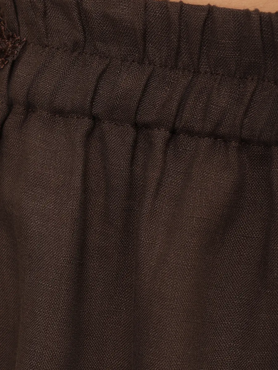 Брюки льняные