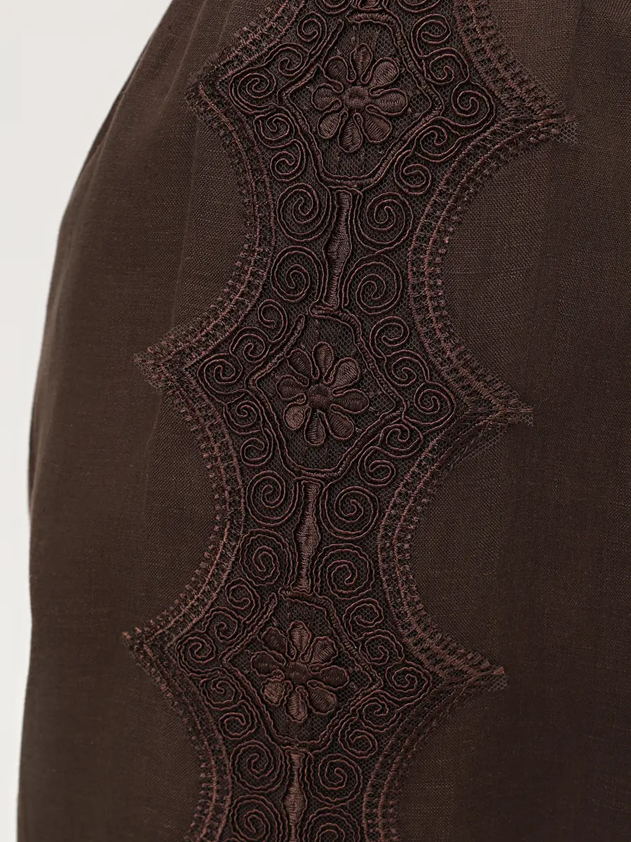 Брюки льняные