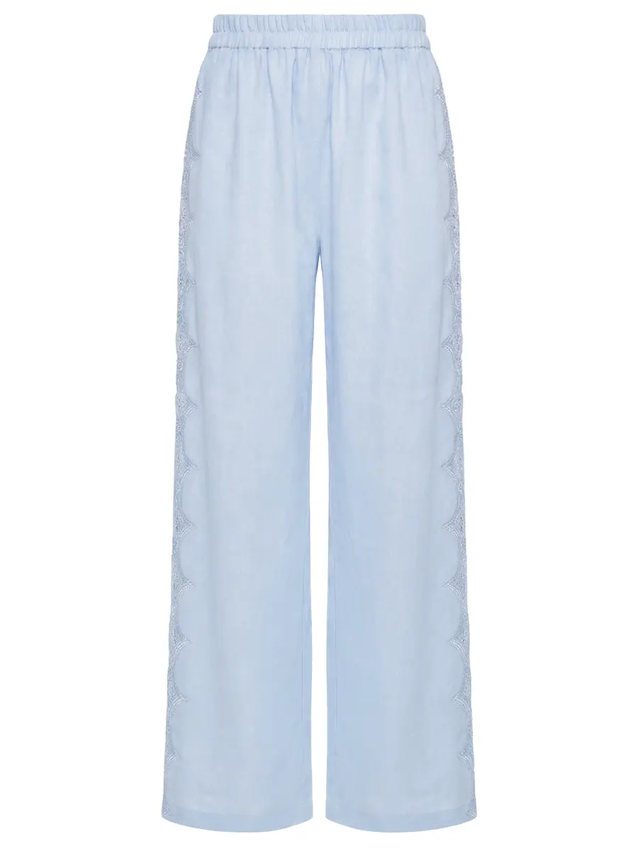 Брюки льняные