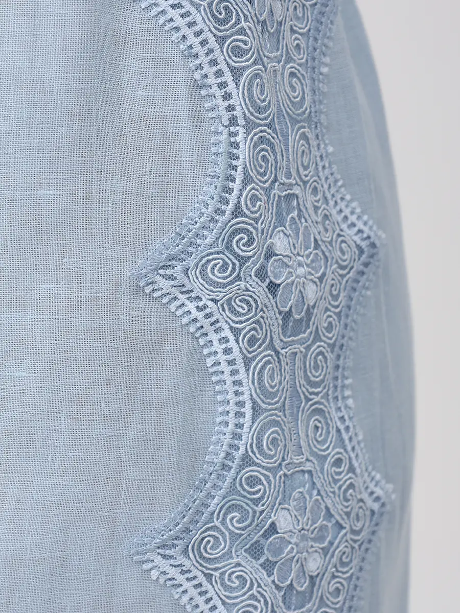 Брюки льняные