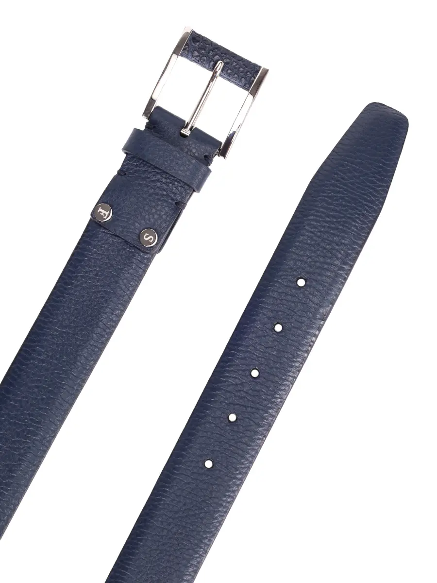 Ремень кожаный со сменными пряжками