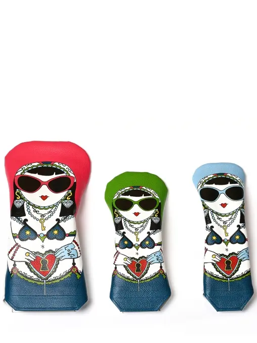 Набор чехлов для клюшек для гольфа кожаный РАЗГУЛЯЕВ-БЛАГОНРАВОВА