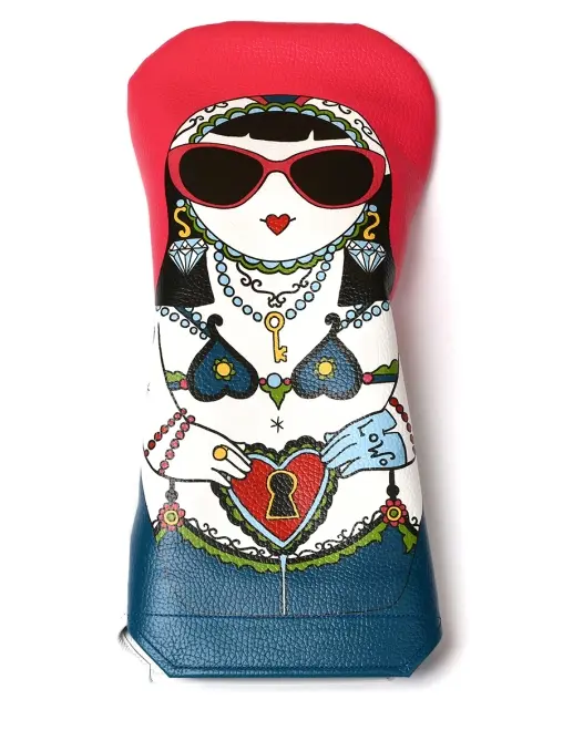 Набор чехлов для клюшек для гольфа кожаный РАЗГУЛЯЕВ-БЛАГОНРАВОВА