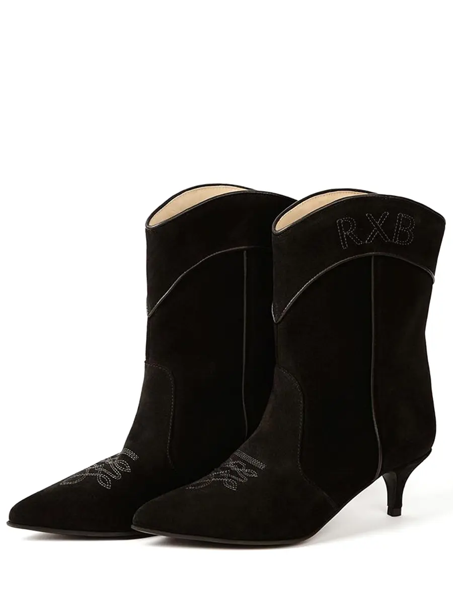 Ботильоны замшевые