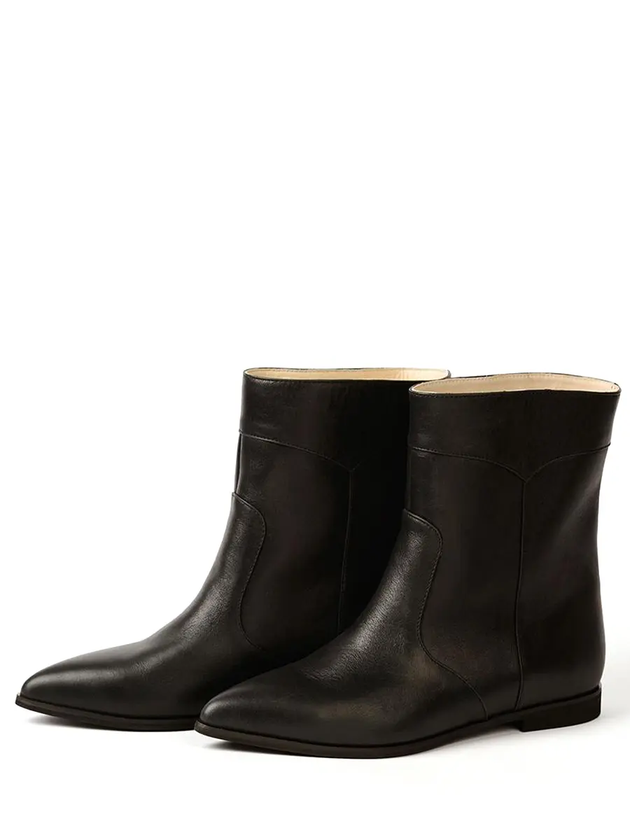 Ботильоны кожаные