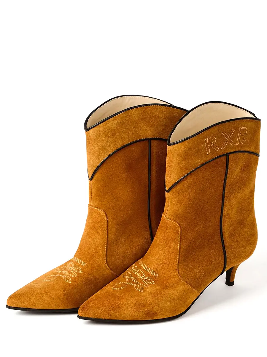 Ботильоны замшевые