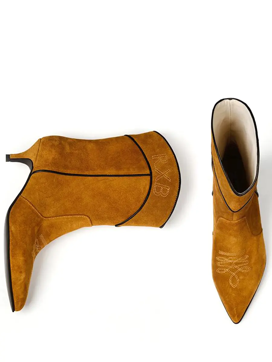 Ботильоны замшевые