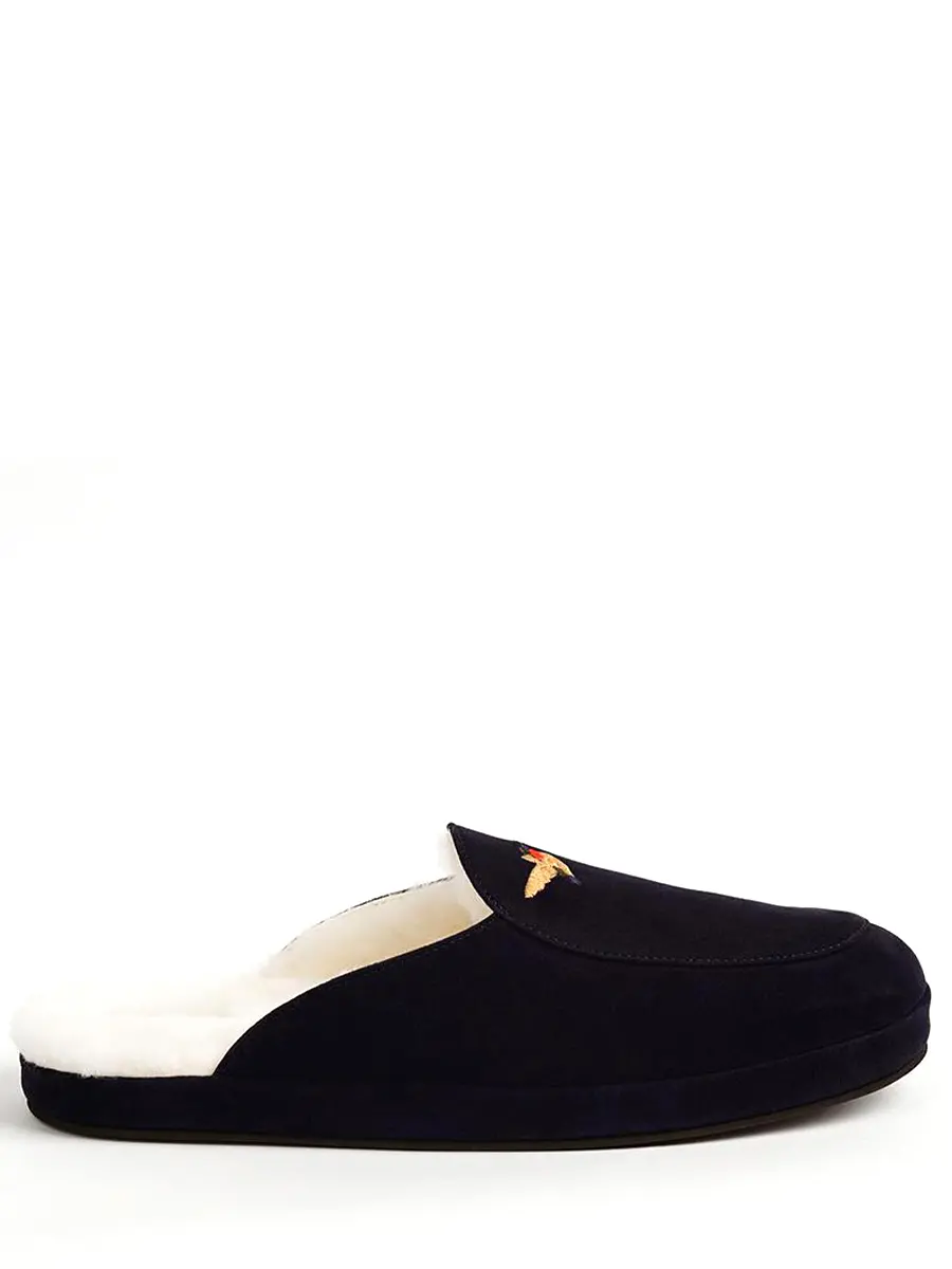 Тапочки замшевые