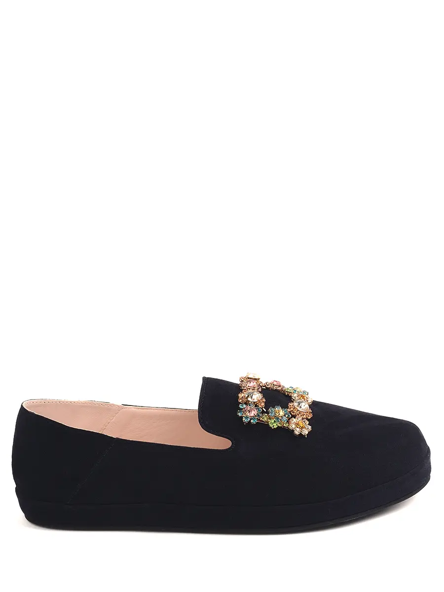 Слипоны замшевые