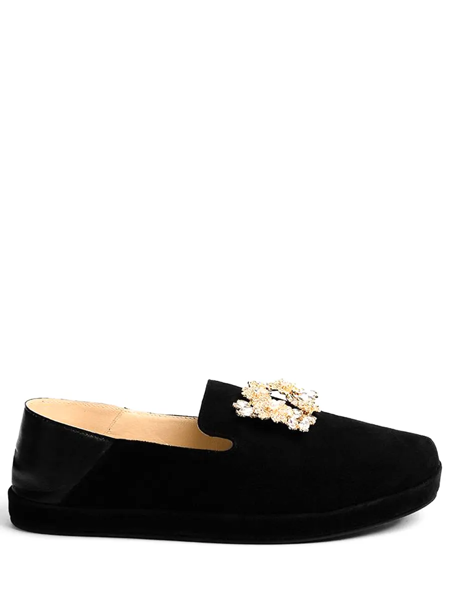 Слипоны замшевые