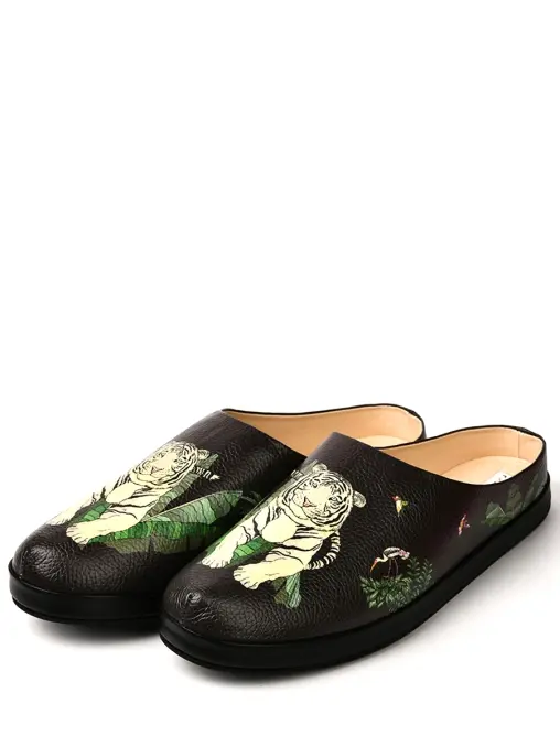 Тапочки кожаные РАЗГУЛЯЕВ-БЛАГОНРАВОВА