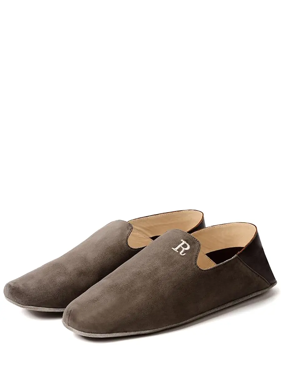 Тапочки замшевые