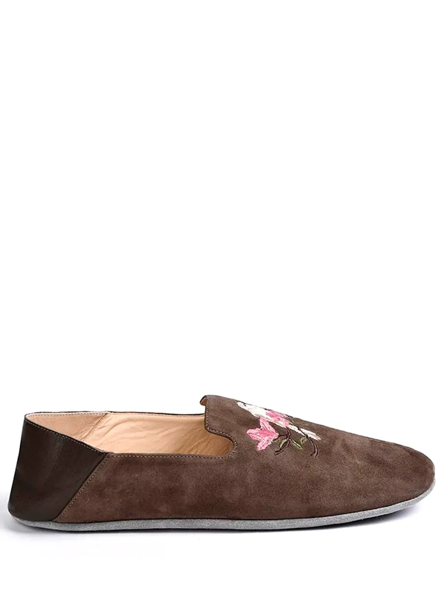 Тапочки замшевые