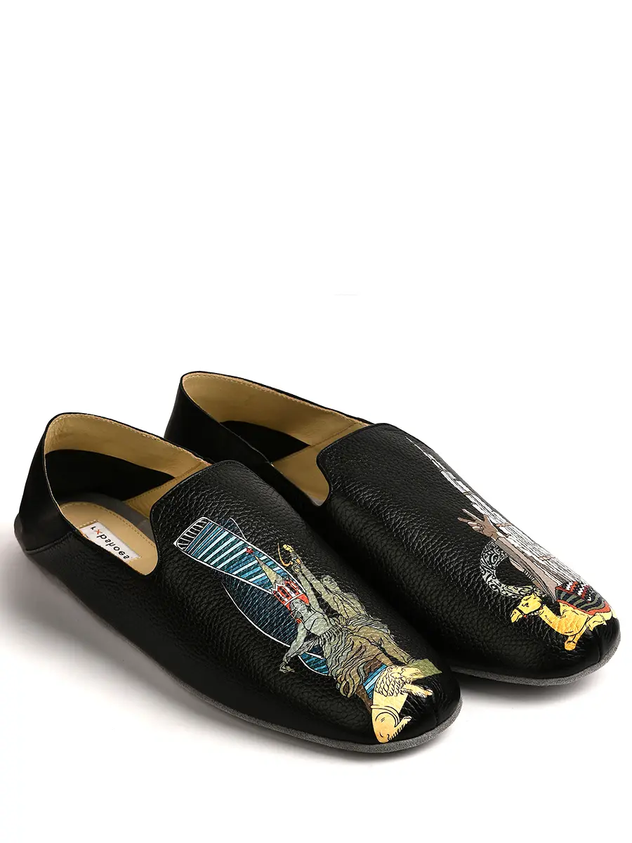 Тапочки кожаные