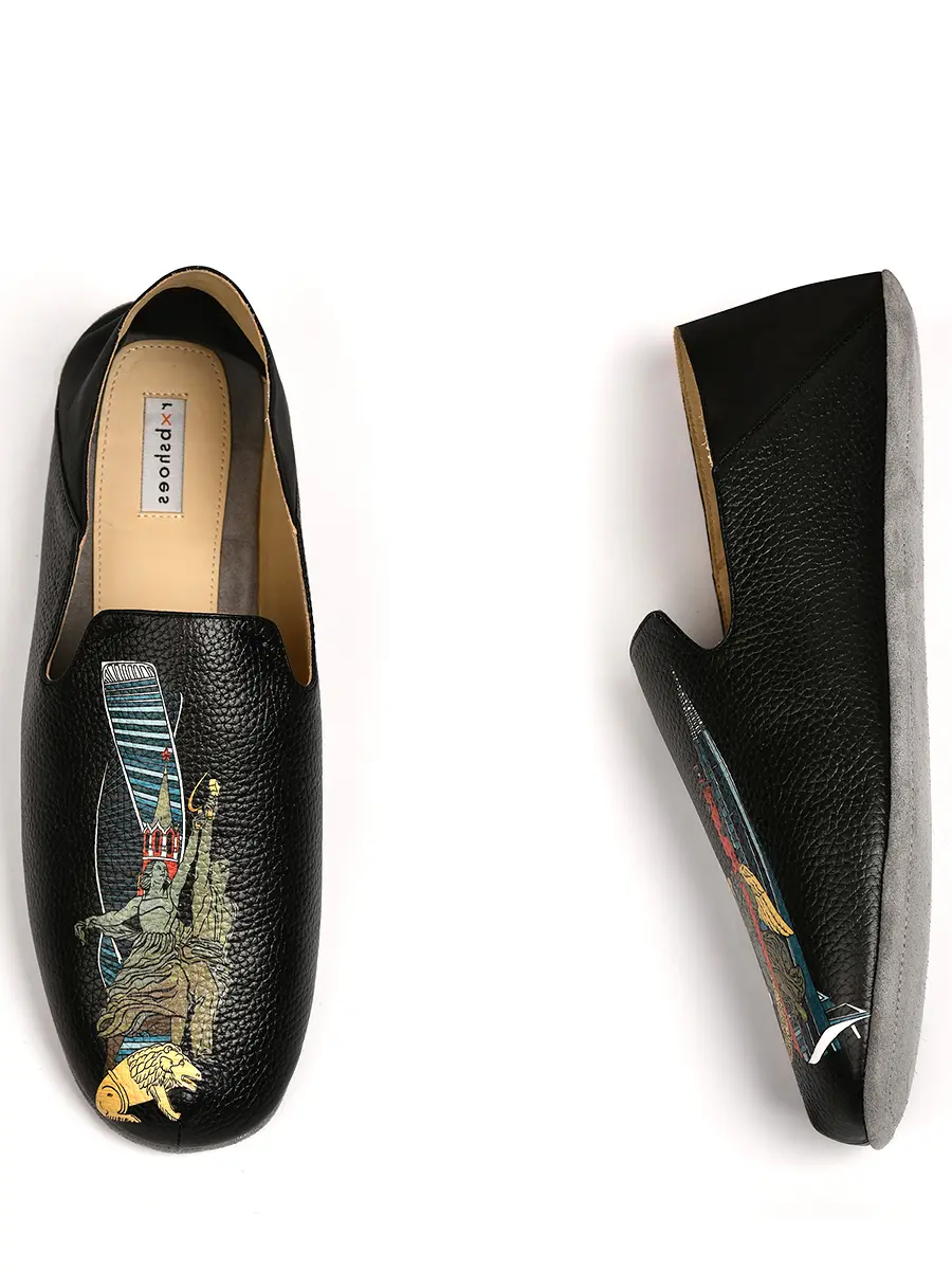 Тапочки кожаные