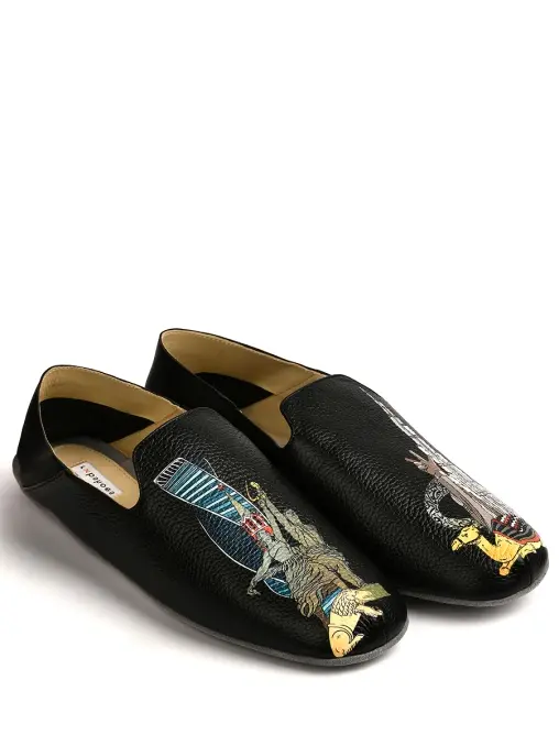 Тапочки кожаные РАЗГУЛЯЕВ-БЛАГОНРАВОВА