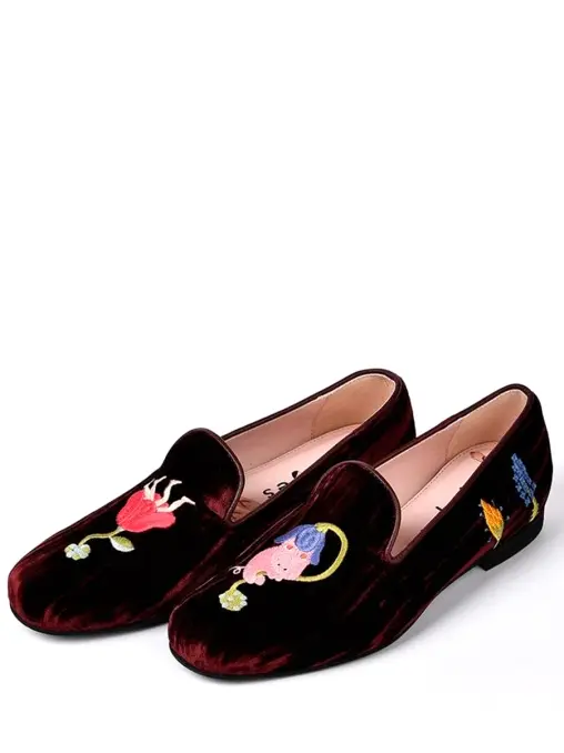 Слиперы бархатные РАЗГУЛЯЕВ-БЛАГОНРАВОВА