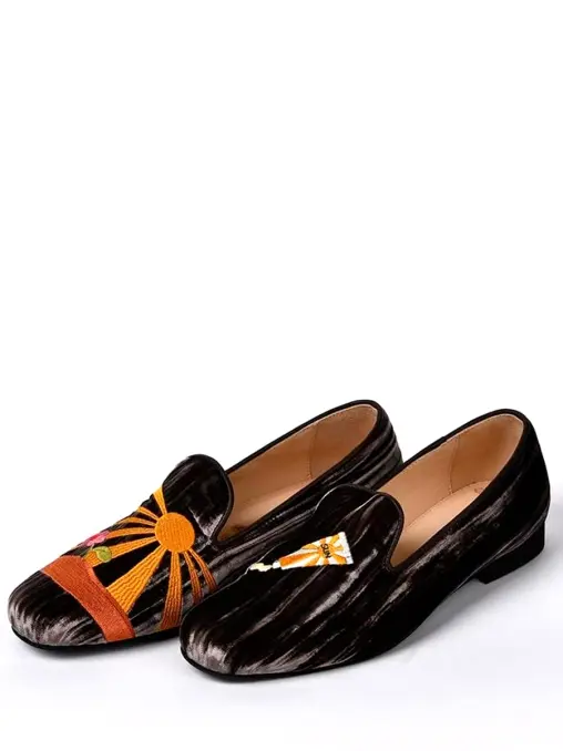 Слиперы бархатные РАЗГУЛЯЕВ-БЛАГОНРАВОВА