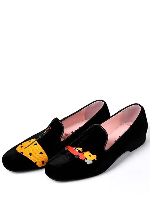 Слиперы бархатные РАЗГУЛЯЕВ-БЛАГОНРАВОВА