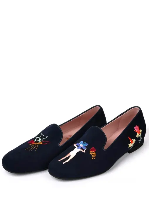 Слиперы бархатные РАЗГУЛЯЕВ-БЛАГОНРАВОВА