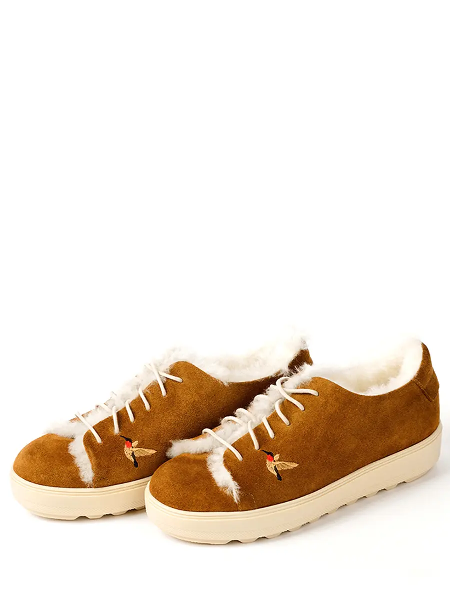 Кеды замшевые на меху