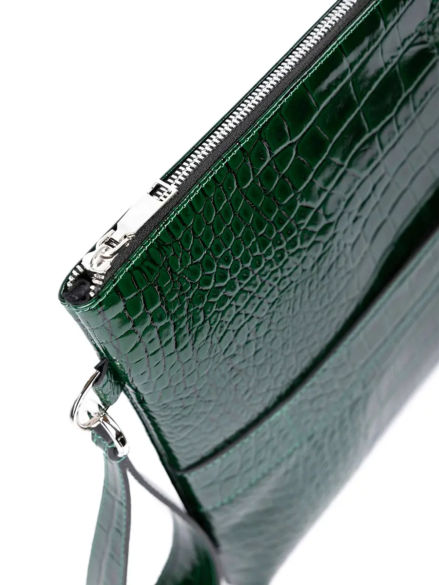 Клатч Гавиал кожаный