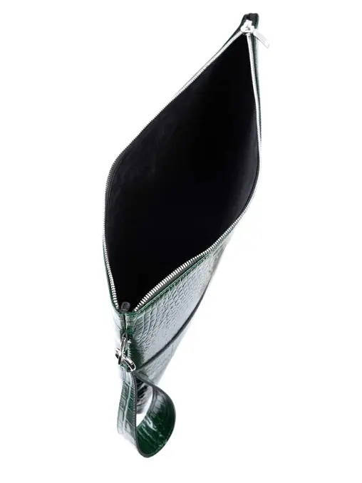 Клатч Гавиал кожаный ЗНАТЬ