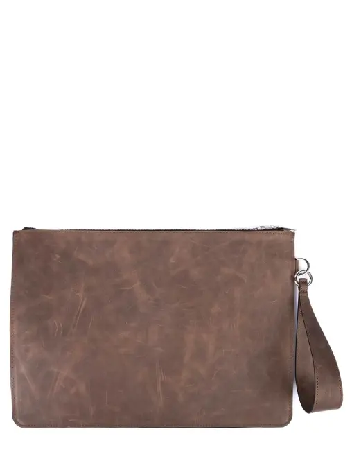 Клатч-планшет кожаный ЗНАТЬ