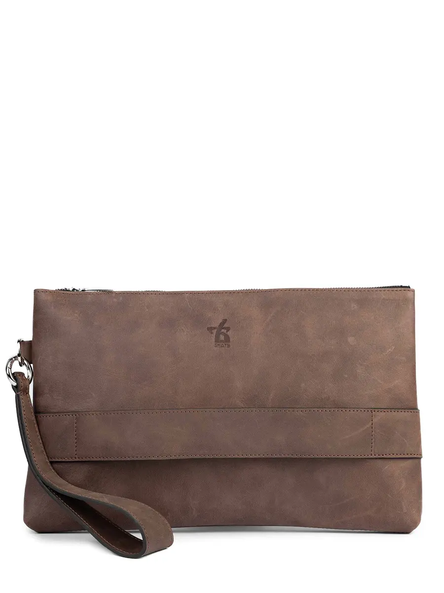 Клатч кожаный