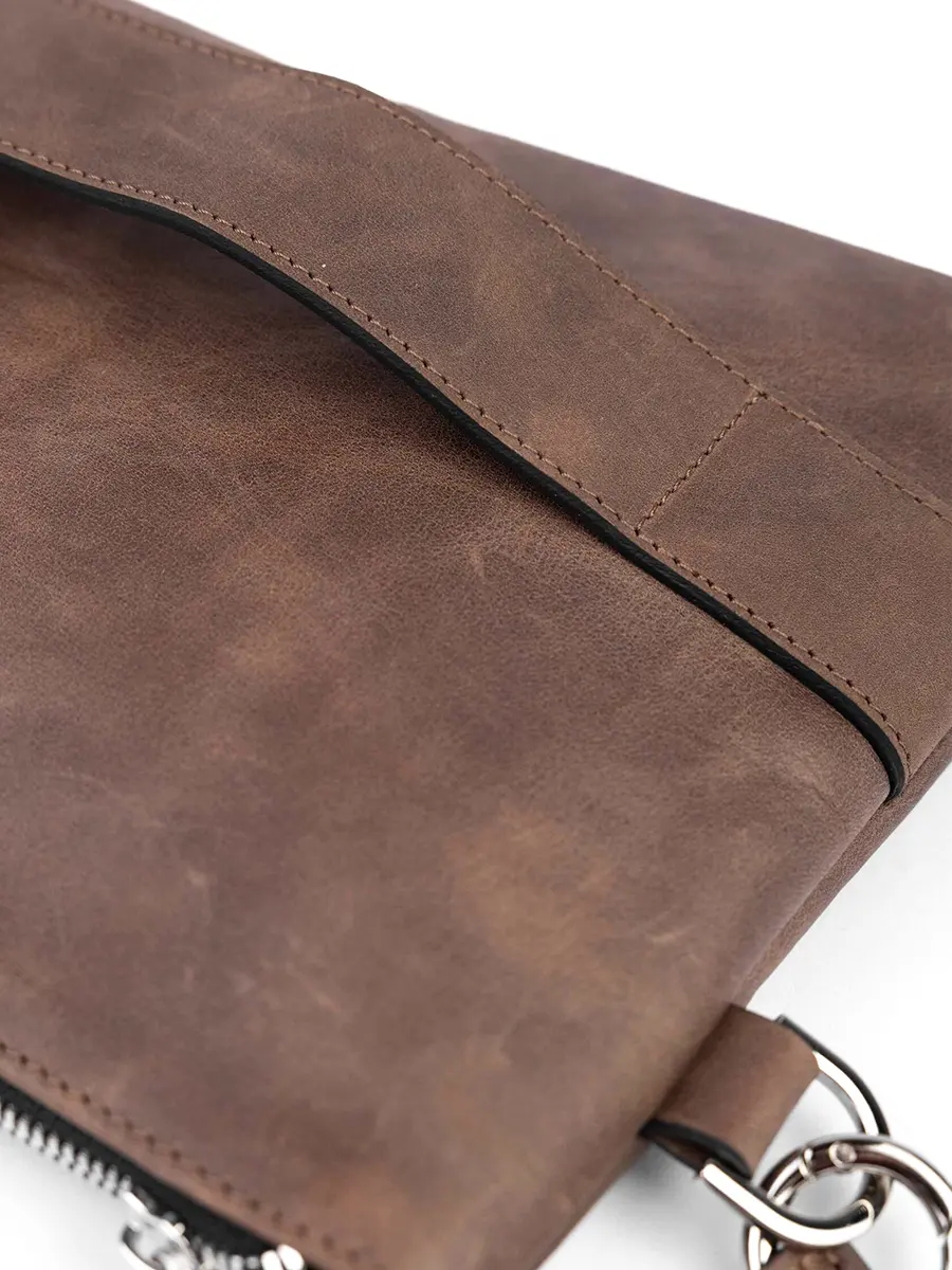 Клатч кожаный