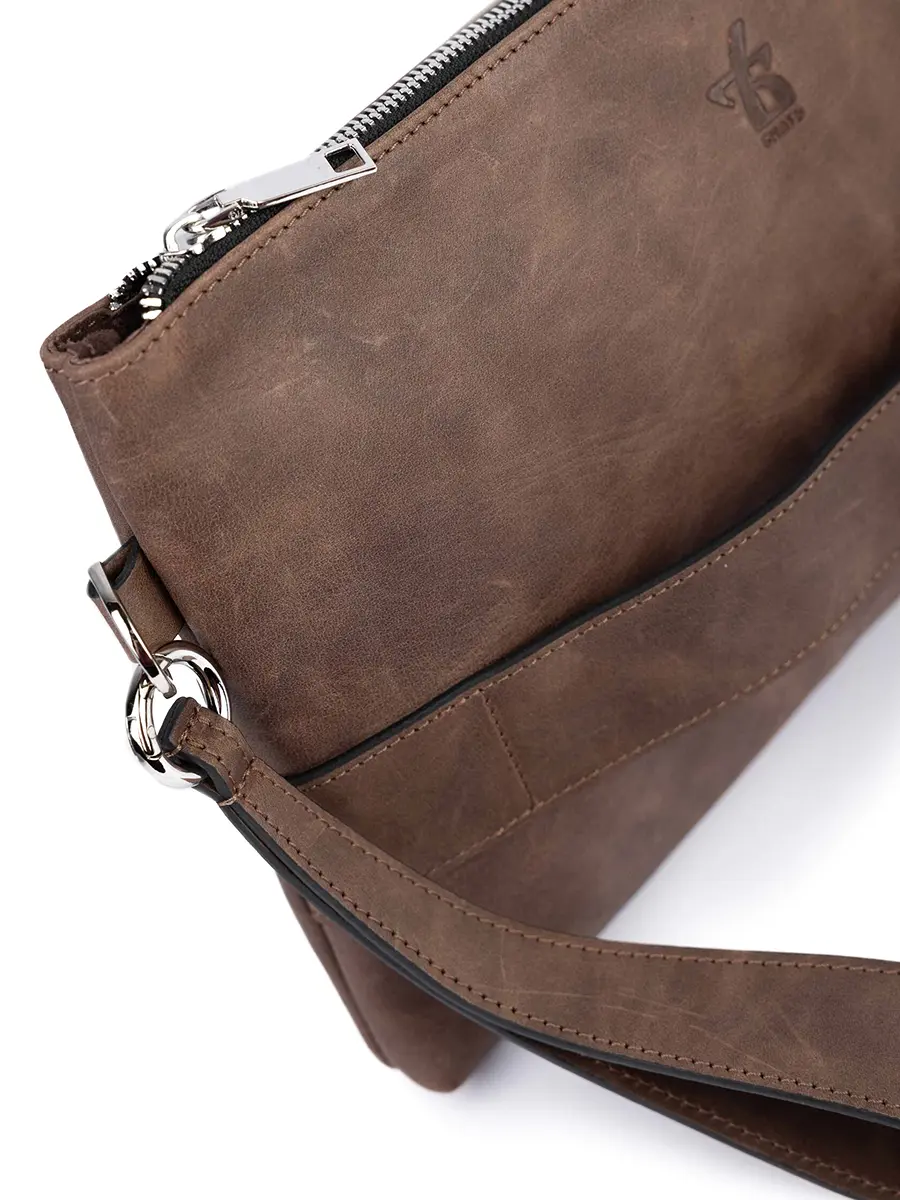 Клатч кожаный