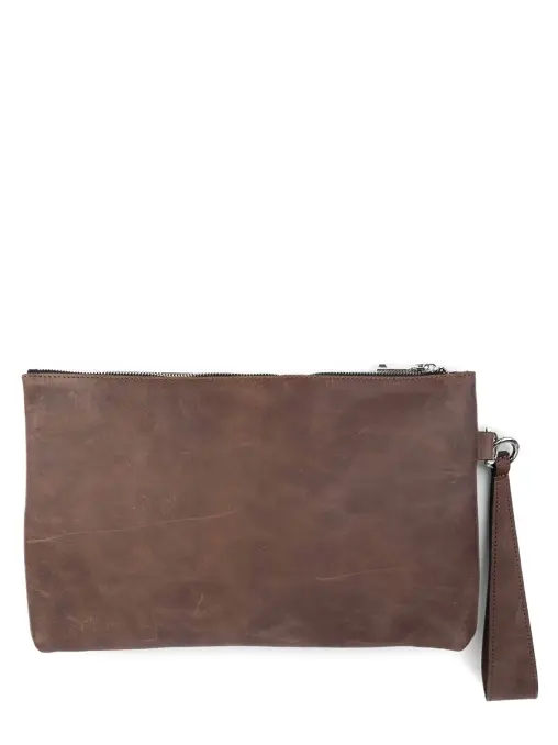 Клатч кожаный ЗНАТЬ