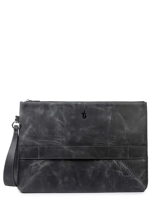 Клатч Шеддл кожаный ЗНАТЬ