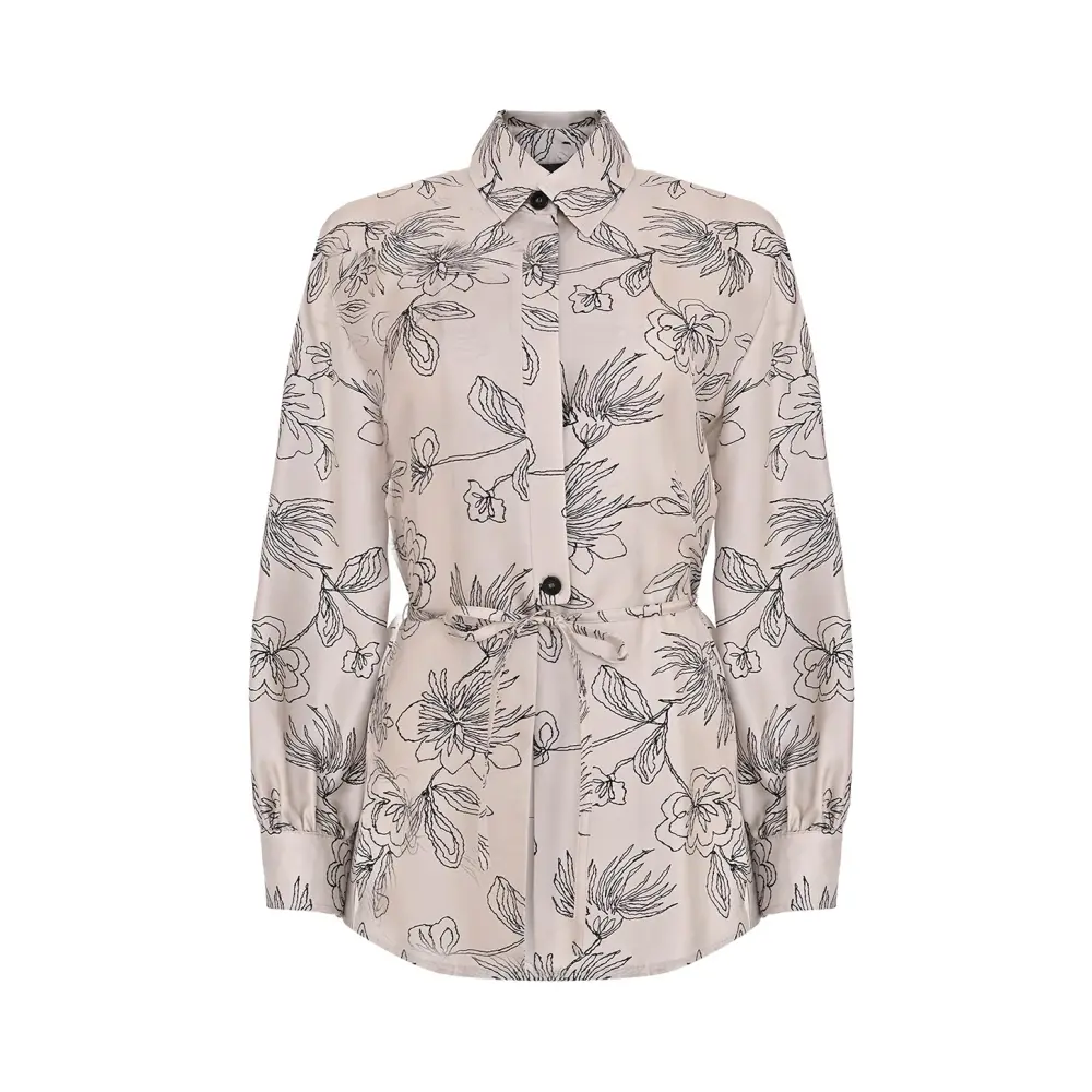 Рубашка шелковая