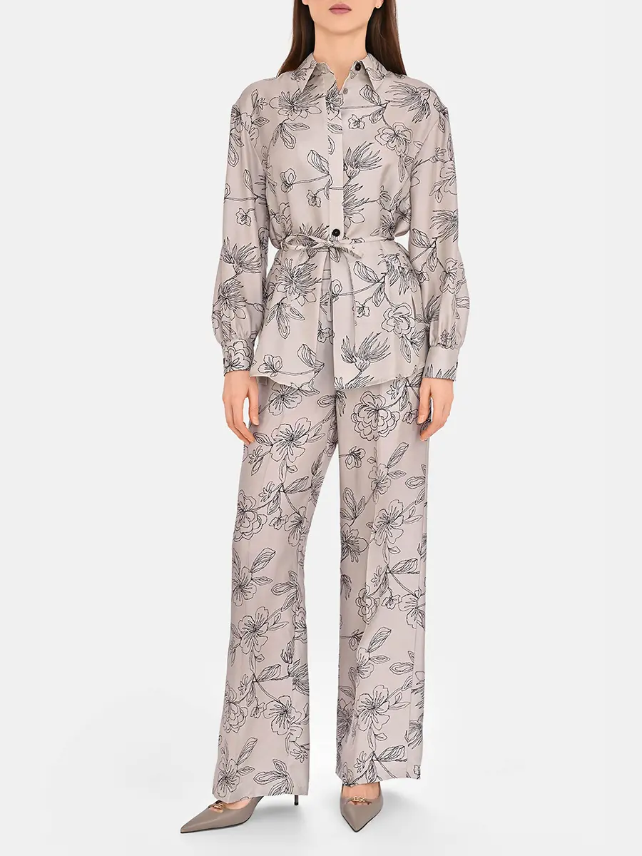 Брюки шелковые