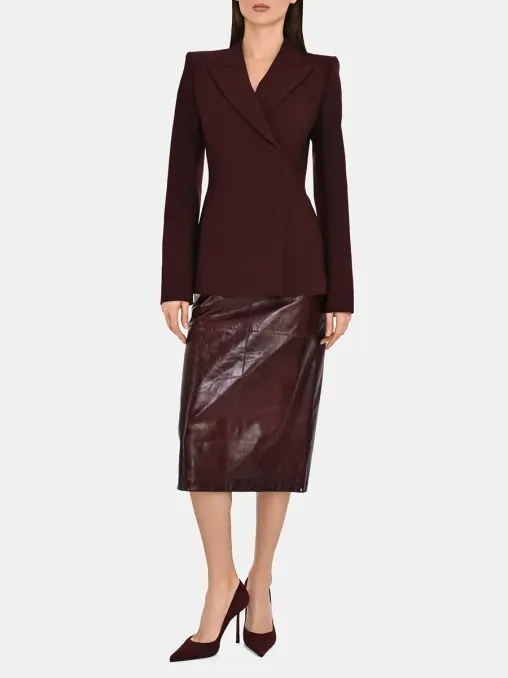 Юбка кожаная SPORTMAX