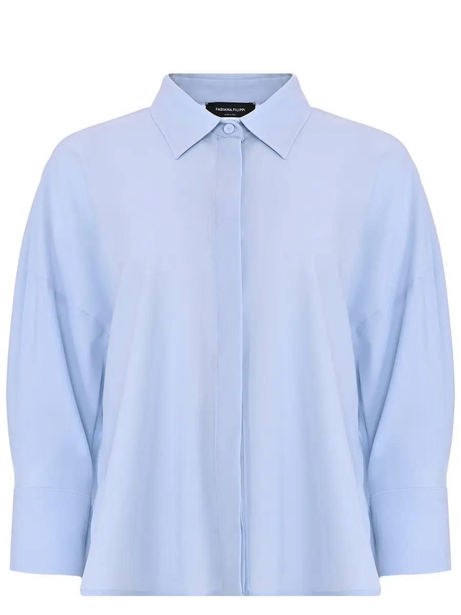 Блуза однотонная