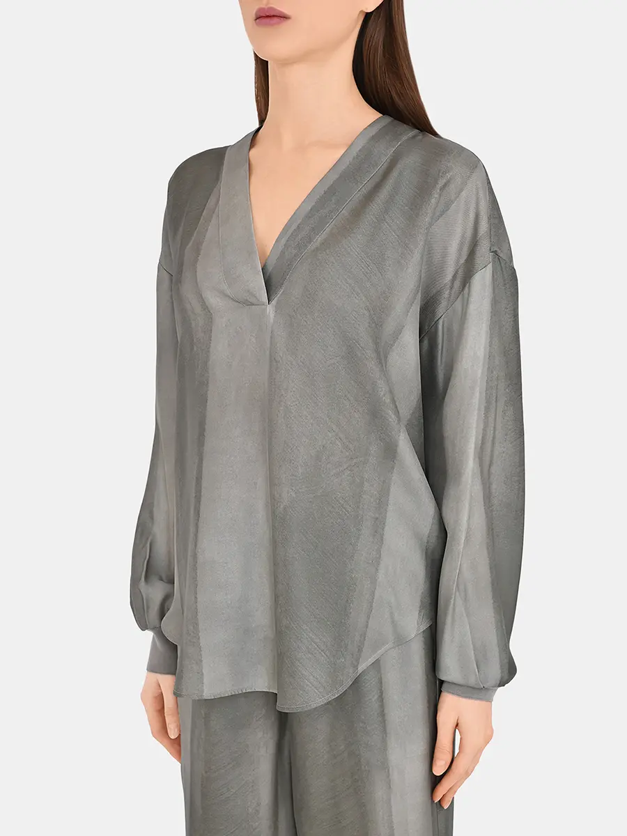 Блуза шелковая