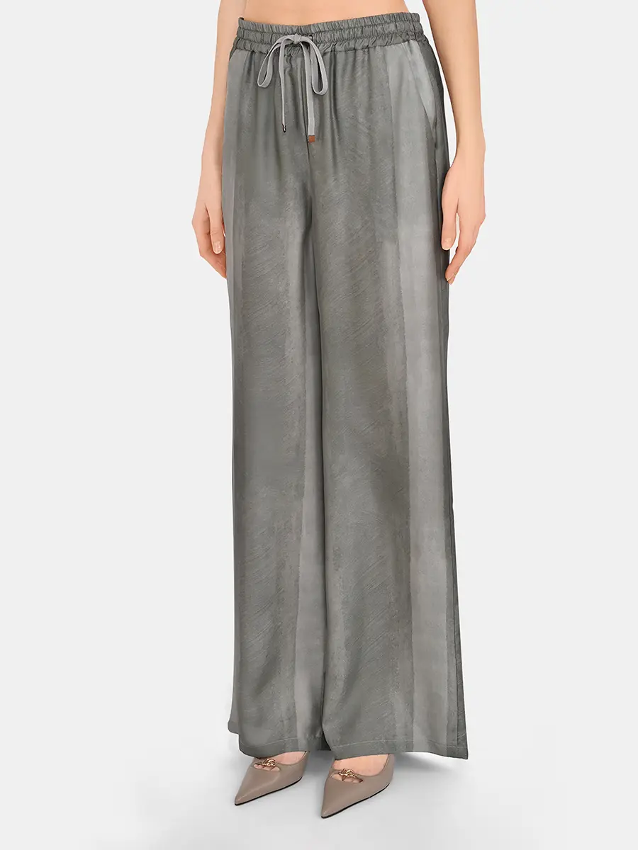 Брюки шелковые