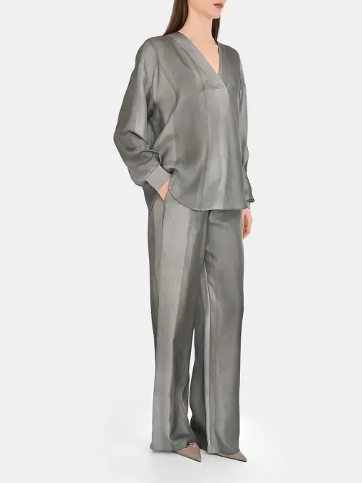 Брюки шелковые LORENA ANTONIAZZI