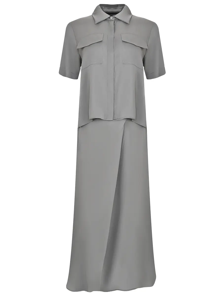 Платье однотонное