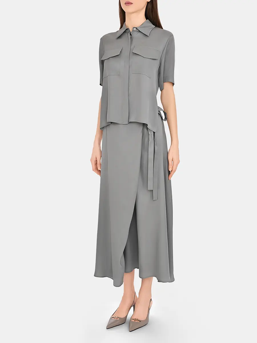 Платье однотонное