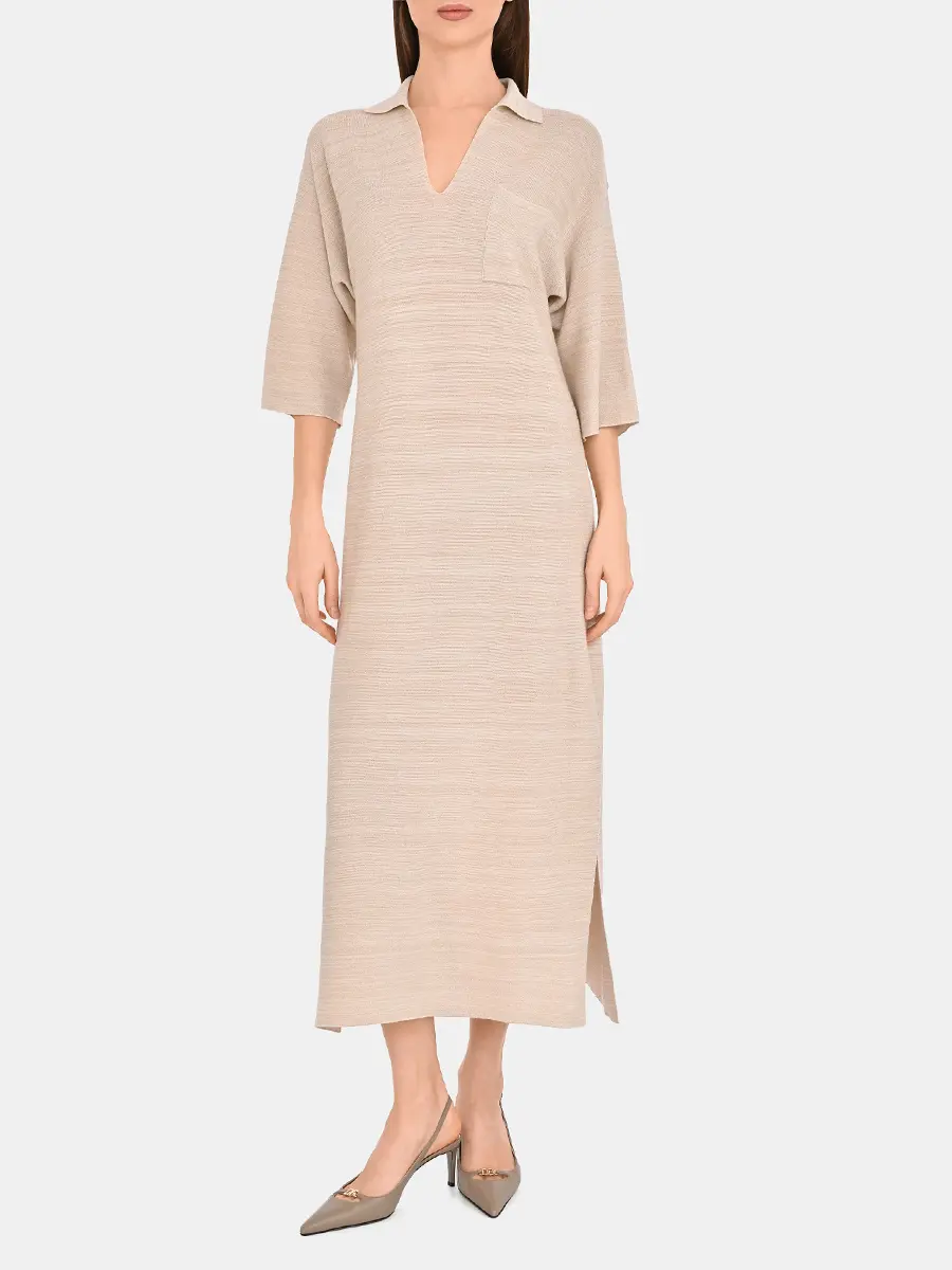 Платье однотонное