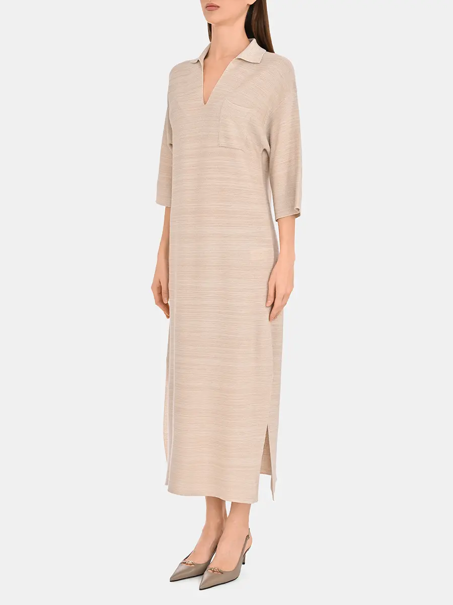 Платье однотонное