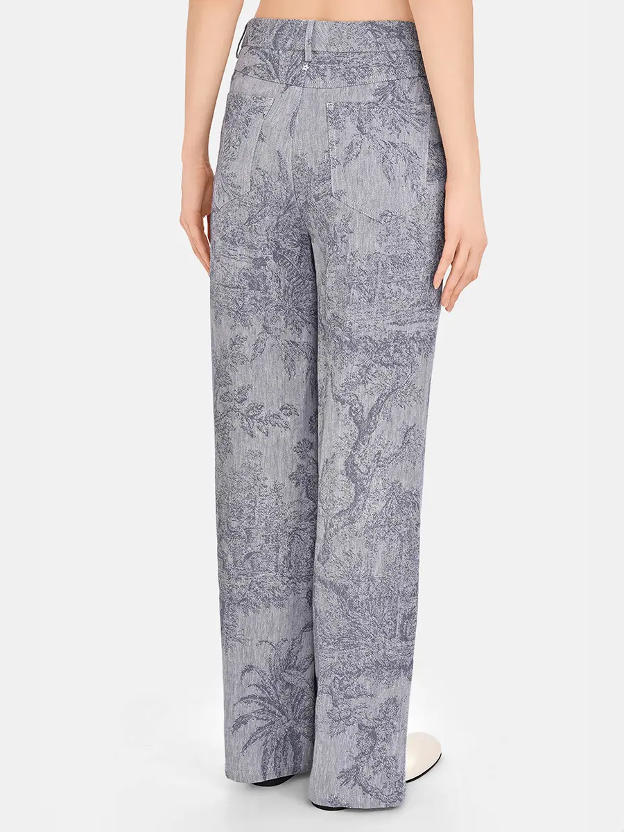 Брюки из хлопка и льна