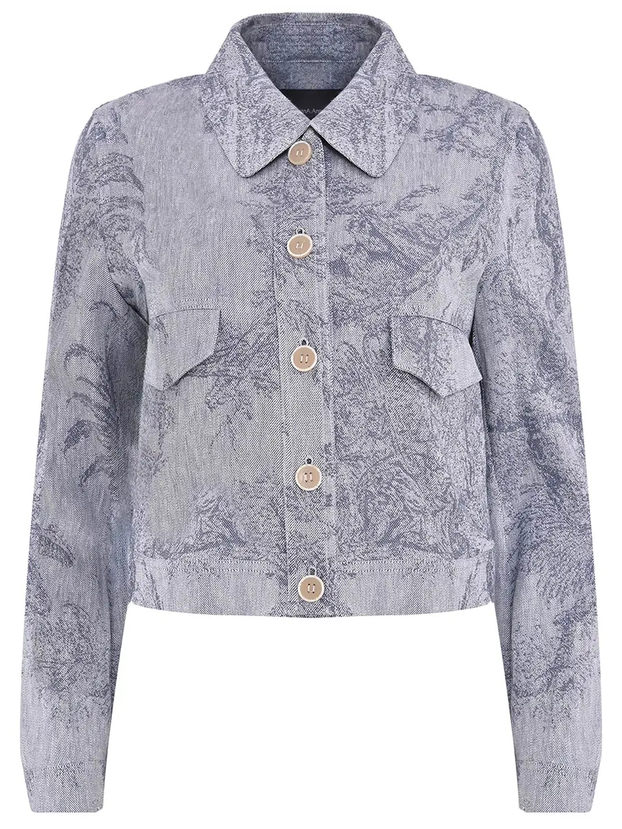 Куртка из хлопка и льна