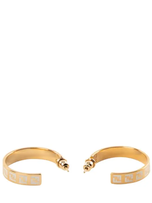 Серьги с декором логотипом FENDI