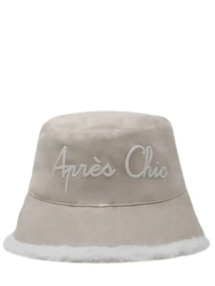 Шляпа из эко-кожи на меху