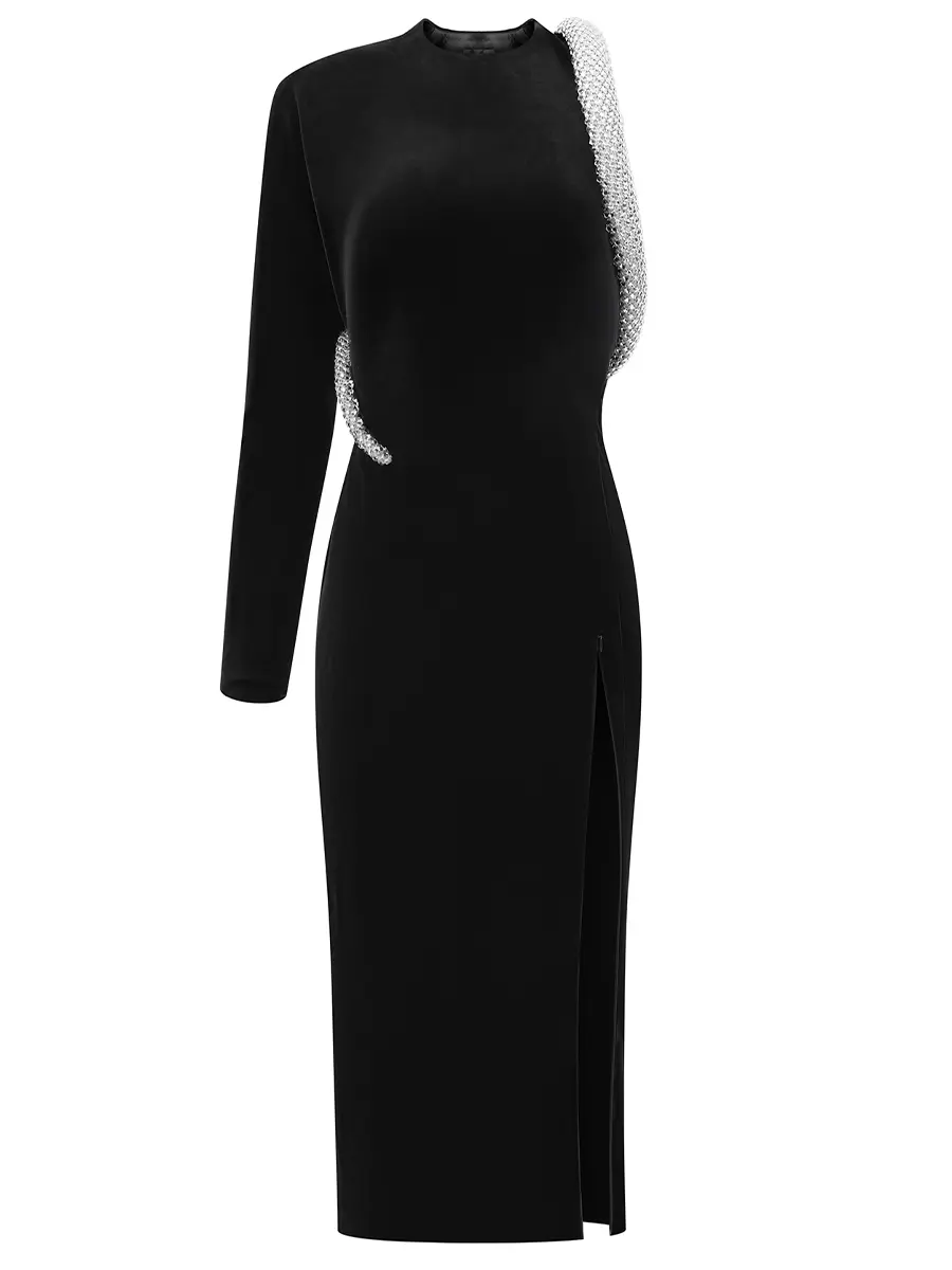 Платье бархатное