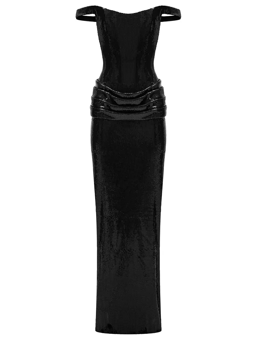 Платье с пайетками